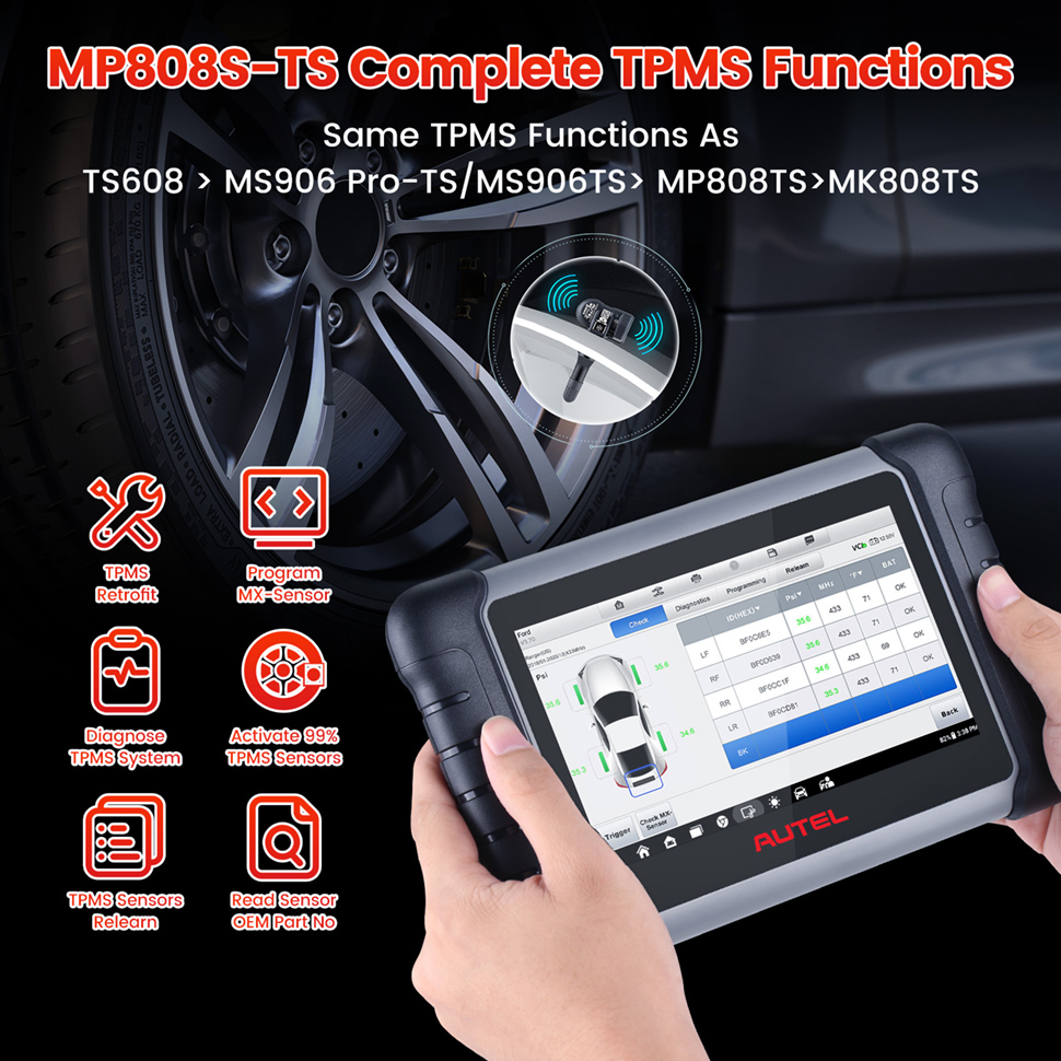AUTEL MP808Z-TS MP808S-TS